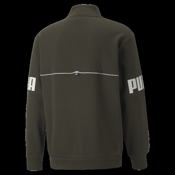 Puma På Tilbud Power Halv Glidelås Sweatshirt Menn Skogen Natt