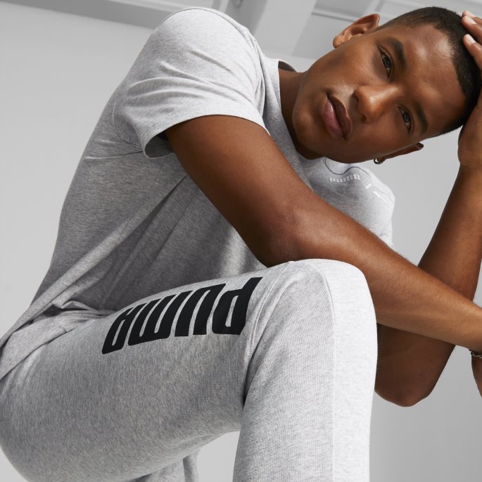Puma På Tilbud Power Joggebukse For Menn Lys Grå Lyng