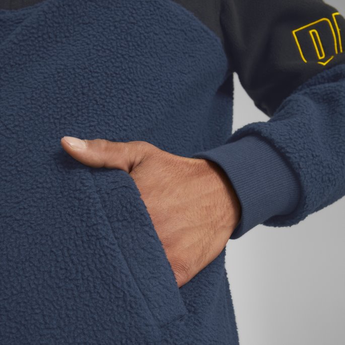 Marineblå Power Sweatshirt Med Halv Glidelås Herre Puma På Salg