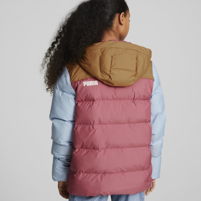 Colourblock Unisex Ungdomsjakke Puma På Tilbud Støvete Orkidé