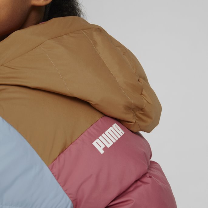 Colourblock Unisex Ungdomsjakke Puma På Tilbud Støvete Orkidé
