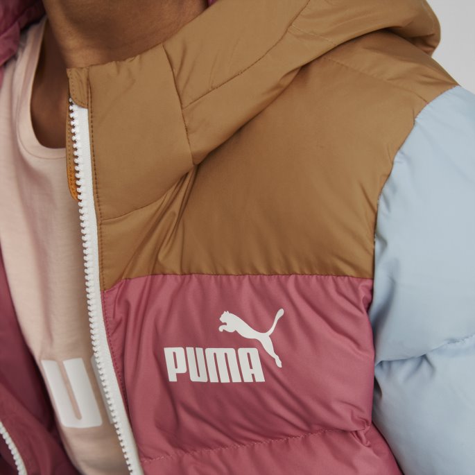 Colourblock Unisex Ungdomsjakke Puma På Tilbud Støvete Orkidé