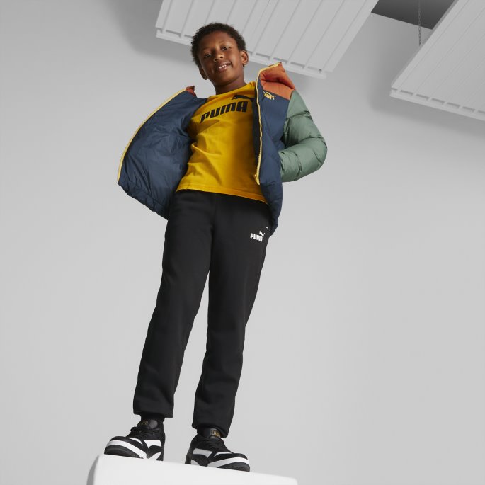 Varm Kastanje Colourblock Unisex Ungdomsjakke Puma På Salg
