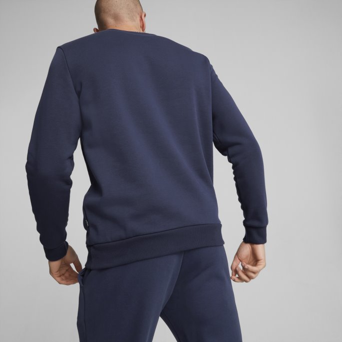 Peacoat Puma På Salg Nødvendigheter+ Stor Logo Herregenser