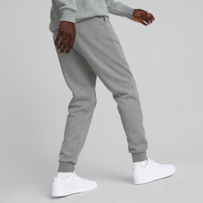 Puma På Tilbud Mellomgrå Lyngråvarer+ Joggebukser For Menn Med Stor Logo