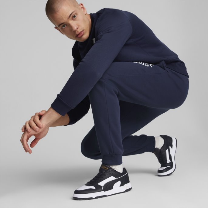 Puma På Tilbud Nødvendigheter+ Stor Logo Joggebukse Menn Peacoat