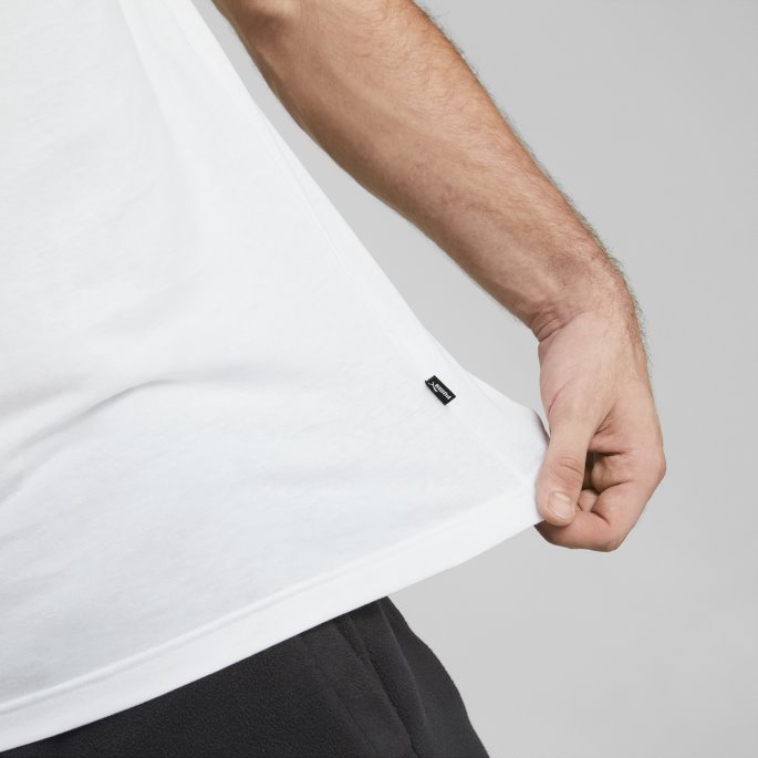 Essentials+ Store Logo-t-skjorte For Menn Puma På Salg Hvit