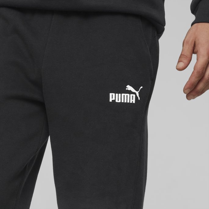 Puma På Tilbud Nødvendigheter Forhøyede Joggebukser For Menn Svart