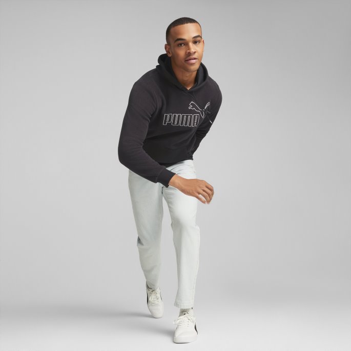 Puma På Tilbud Svart Nødvendig Polar Fleece Hettegenser Menn