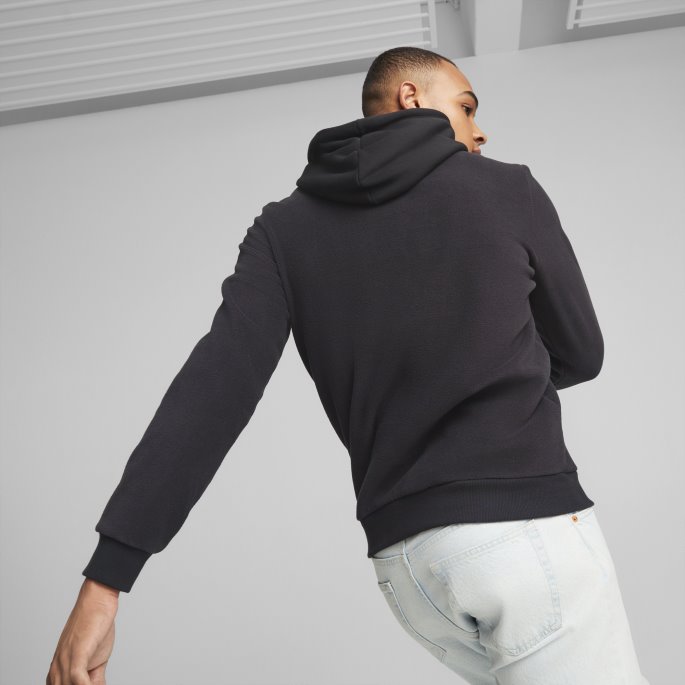 Puma På Tilbud Svart Essentials Polar Fleece Hettegenser For Menn