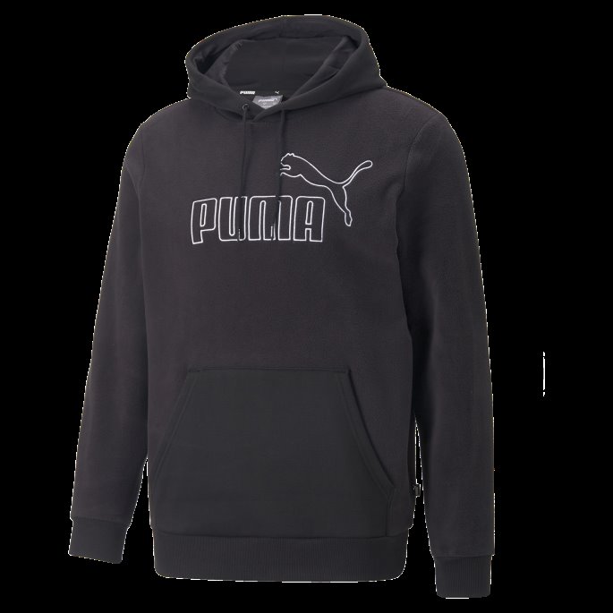 Puma På Tilbud Svart Essentials Polar Fleece Hettegenser For Menn