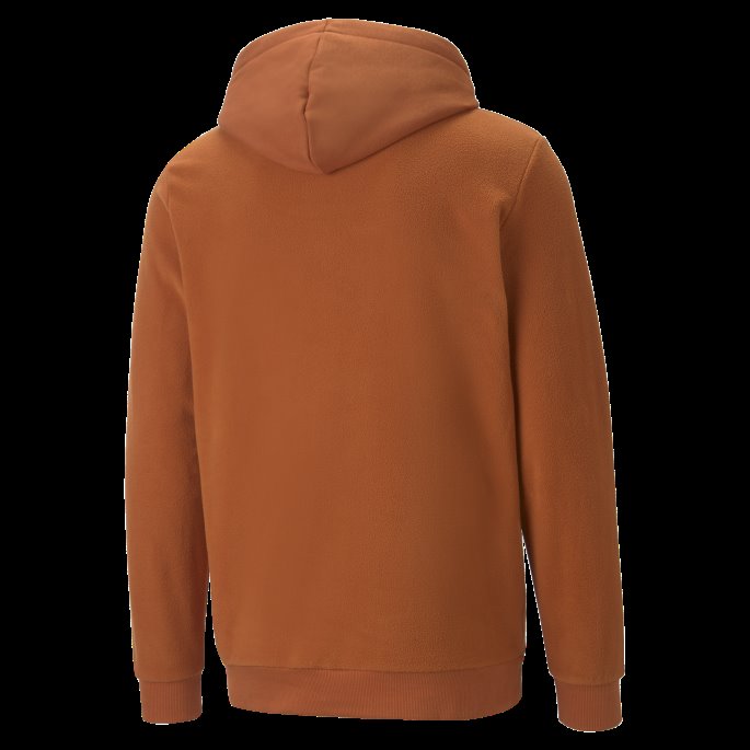Varm Kastanje Puma På Tilbud Nødvendig Hettegenser For Menn Polar Fleece