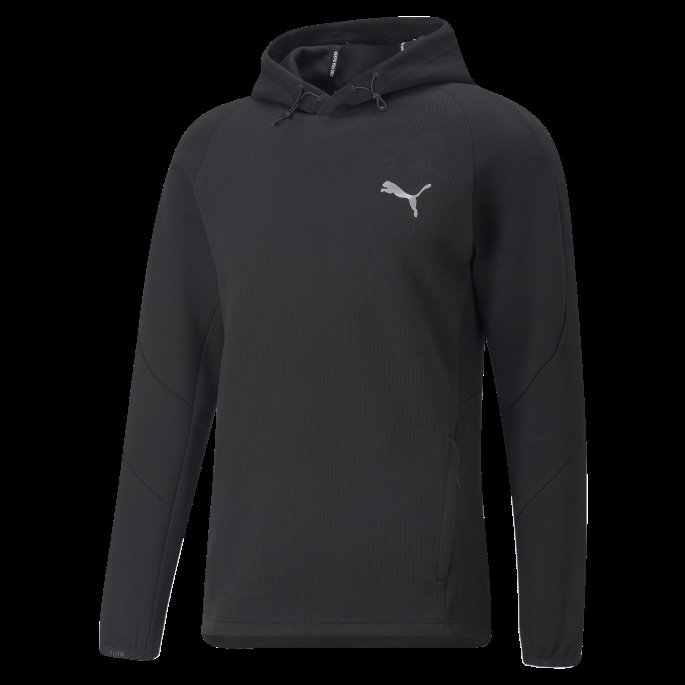 Svart Evostripe Hettegenser Menn Puma På Tilbud