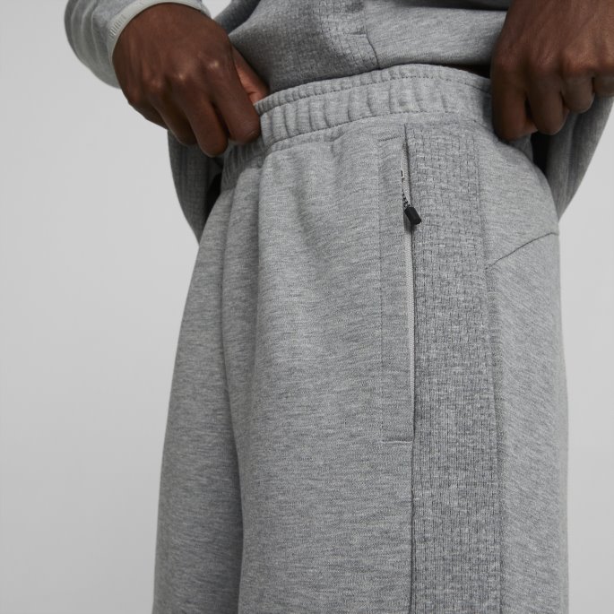 Mellomgrå Lyng Puma På Tilbud Evostripe Herreshorts