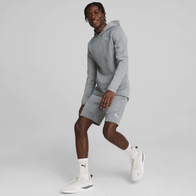 Mellomgrå Lyng Puma På Tilbud Evostripe Herreshorts