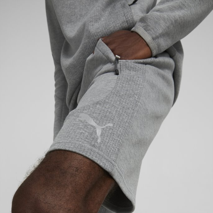 Mellomgrå Lyng Puma På Tilbud Evostripe Herreshorts
