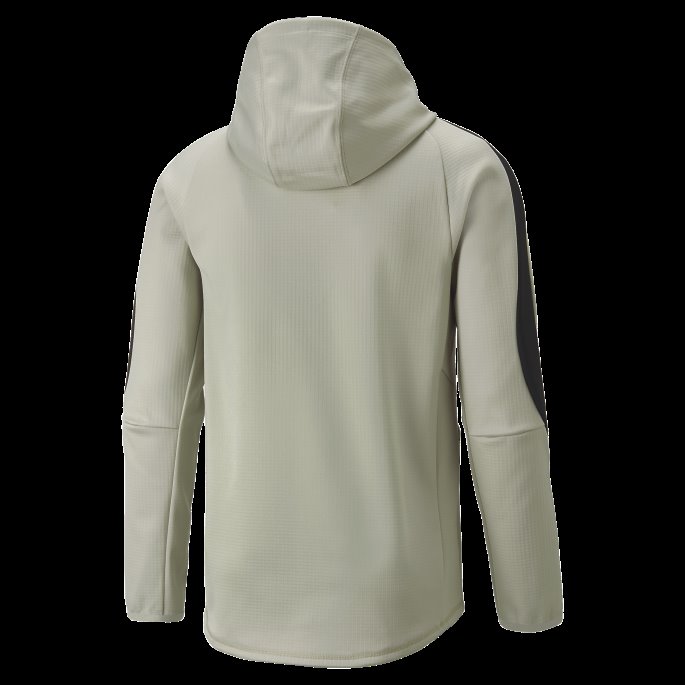 Puma På Tilbud Evostripe Full Glidelås Varm Hettegenser Herre Pebble Grey