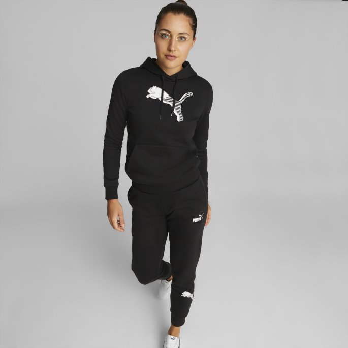 Black Power Grafisk Hettegenser For Kvinner Puma På Salg