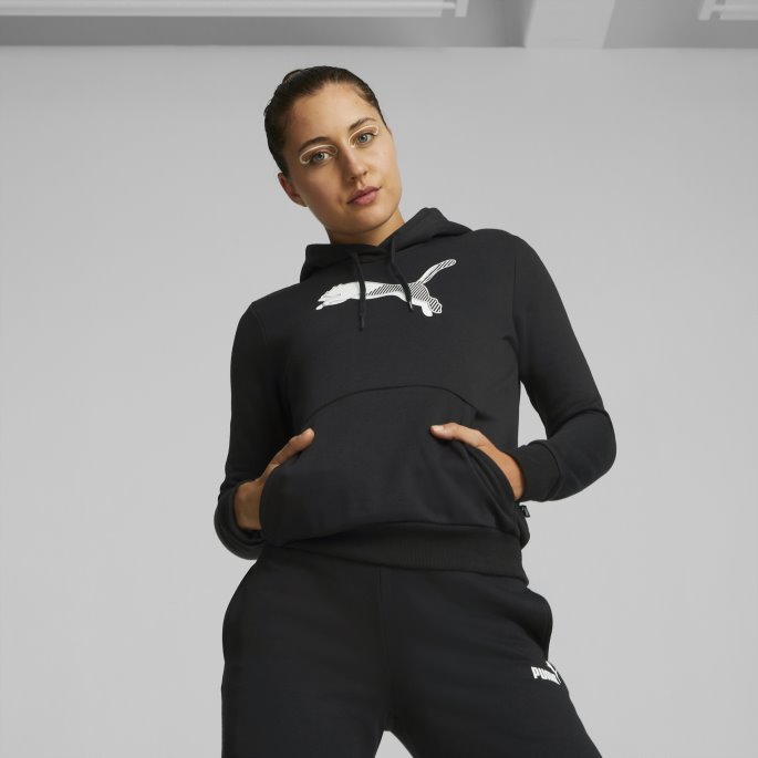 Black Power Grafisk Hettegenser For Kvinner Puma På Salg