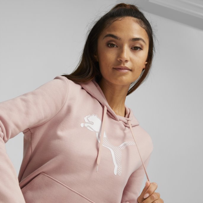 Power Graphic Hettegenser For Kvinner Rose Quartz Puma På Salg