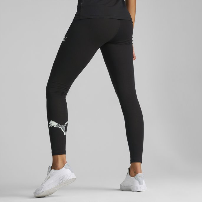 Puma På Tilbud Black Power Grafiske Leggings For Kvinner