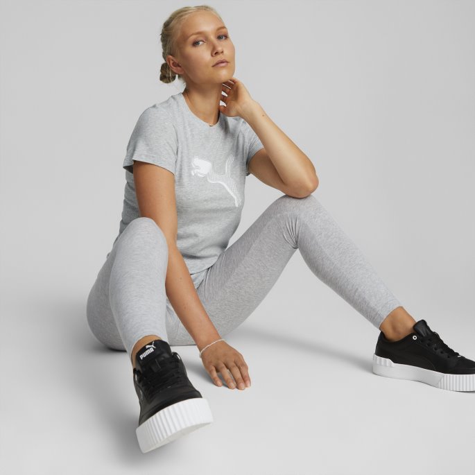 Puma På Tilbud Power Graphic Dameleggings Lys Grå Lyng
