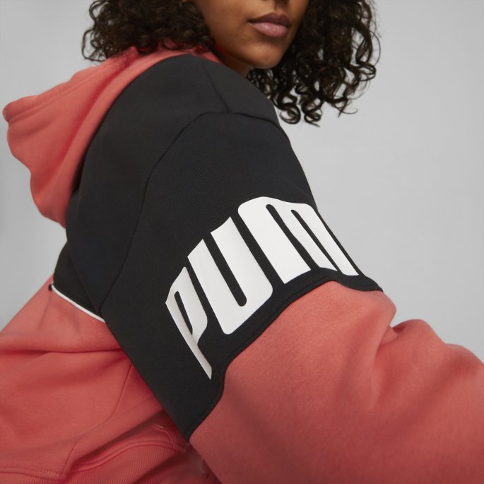 Lakse Puma På Tilbud Power Colourblock Hettegenser For Kvinner