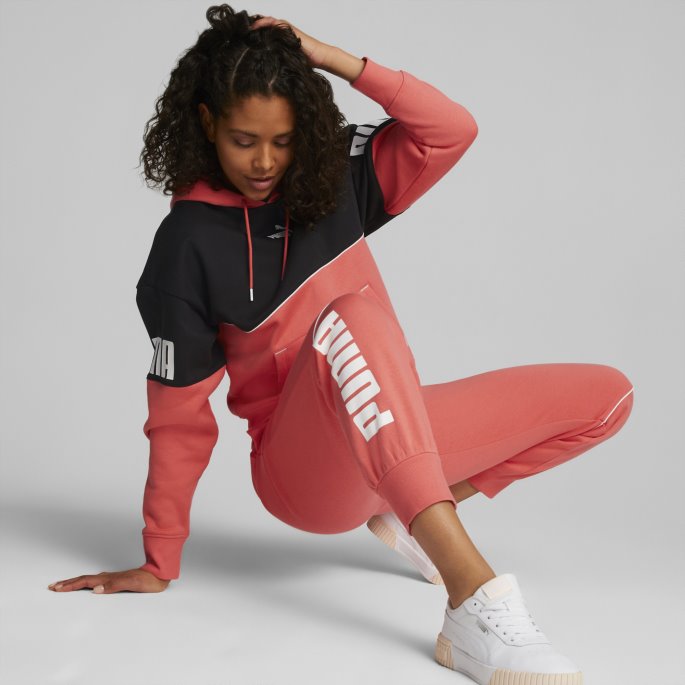 Lakse Puma På Tilbud Power Colourblock Hettegenser For Kvinner