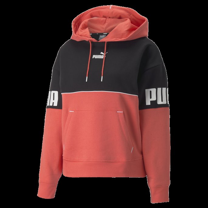Lakse Puma På Tilbud Power Colourblock Hettegenser For Kvinner