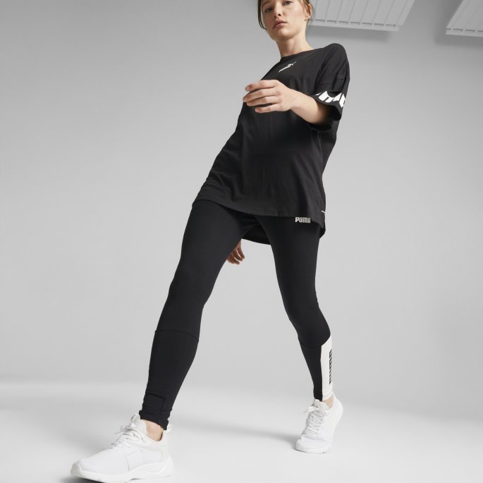 Black Power Colourblock Leggings Kvinner Puma På Tilbud