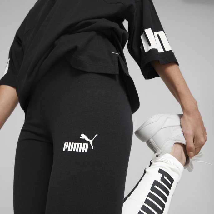Black Power Colourblock Leggings Kvinner Puma På Tilbud