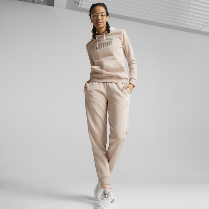 Rose Quartz Essentials+ Metallic Logo Hettegenser Kvinner Puma På Salg