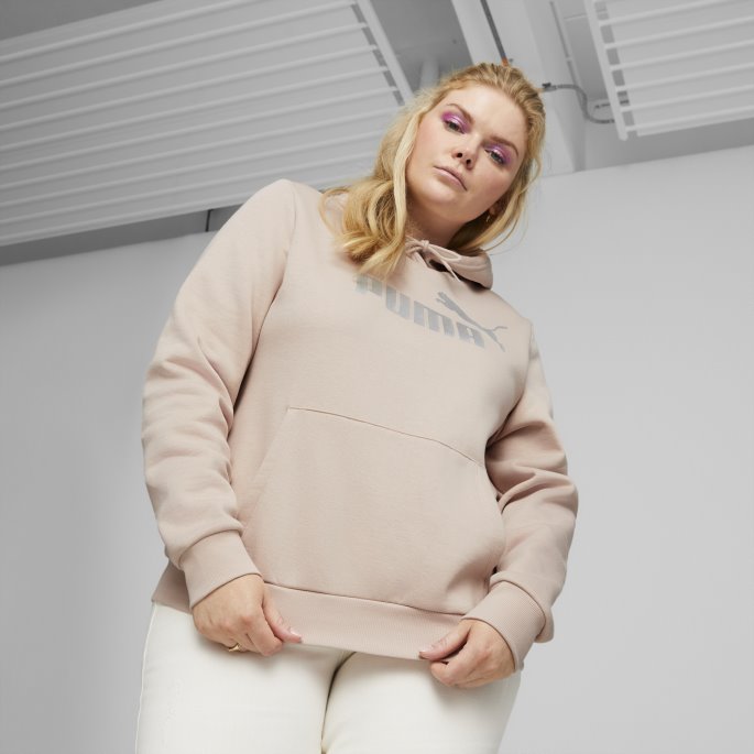 Rose Quartz Essentials+ Metallic Logo Hettegenser Kvinner Puma På Salg