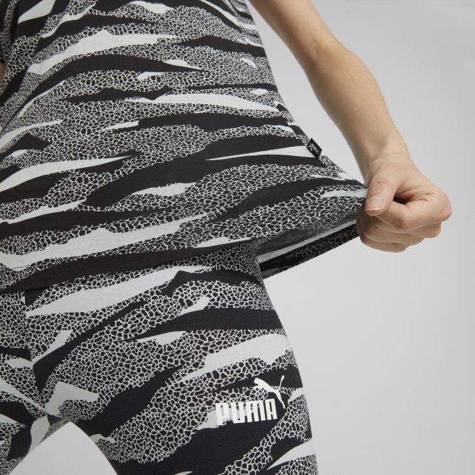 Puma På Tilbud Svart Essentials+ Dyreprint Damet-skjorte