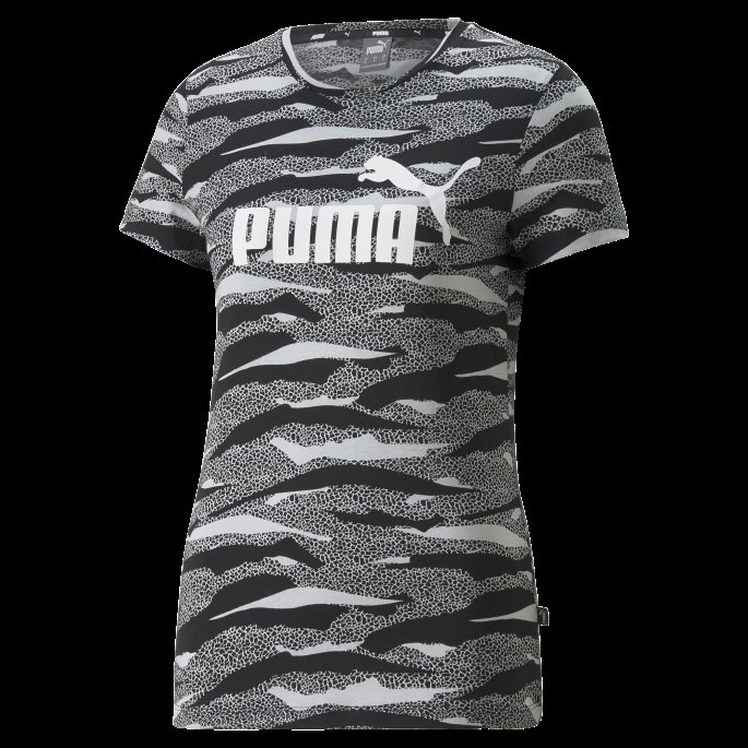 Puma På Tilbud Svart Essentials+ Dyreprint Damet-skjorte