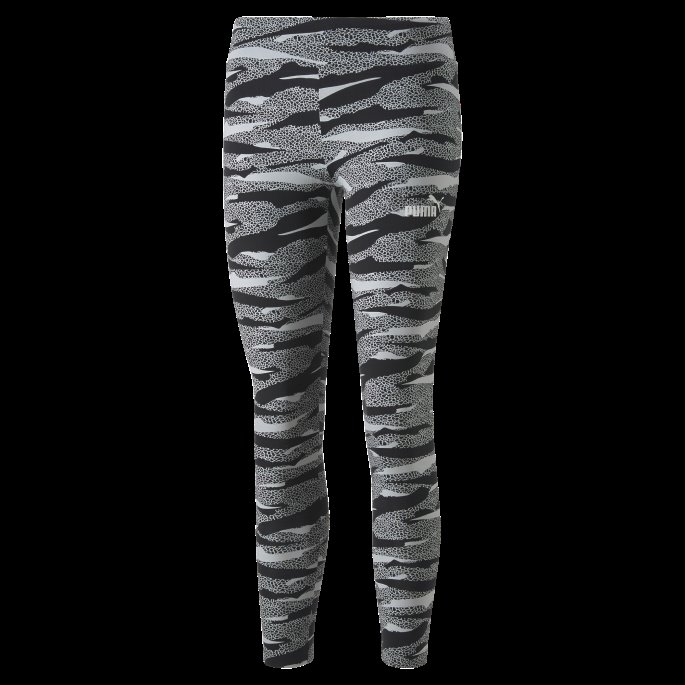 Essentials+ Animal Printed Dameleggings Puma På Tilbud Svart