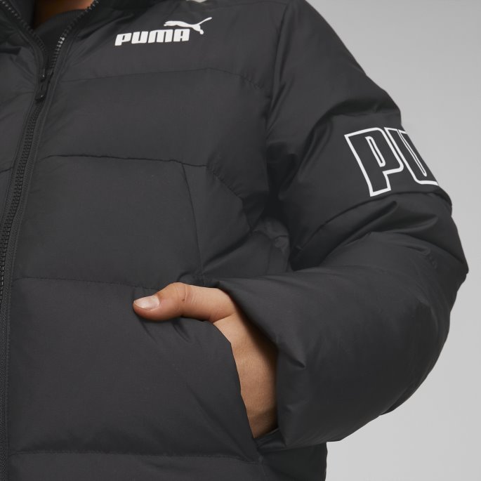 Svart Puma På Tilbud Power Down Puffer Ungdom