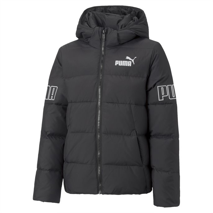 Svart Puma På Tilbud Power Down Puffer Ungdom