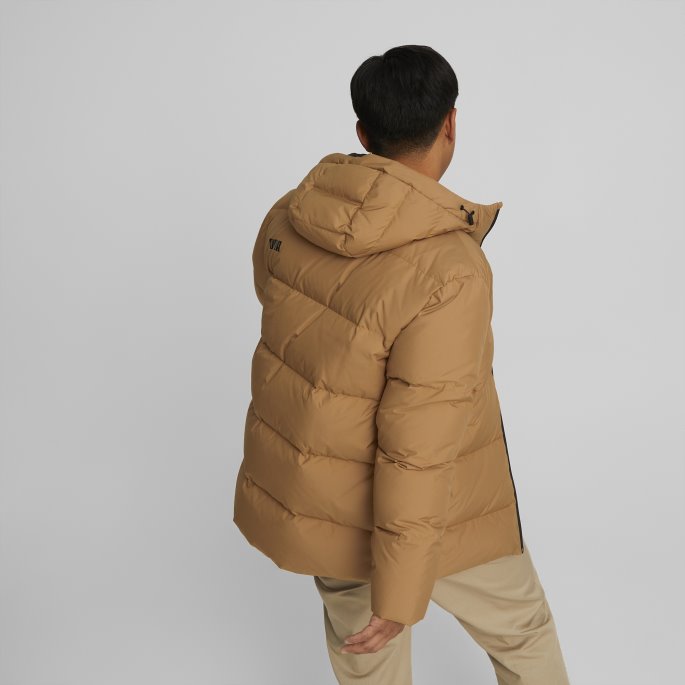 Down Puffer Menn Desert Tan Puma På Salg