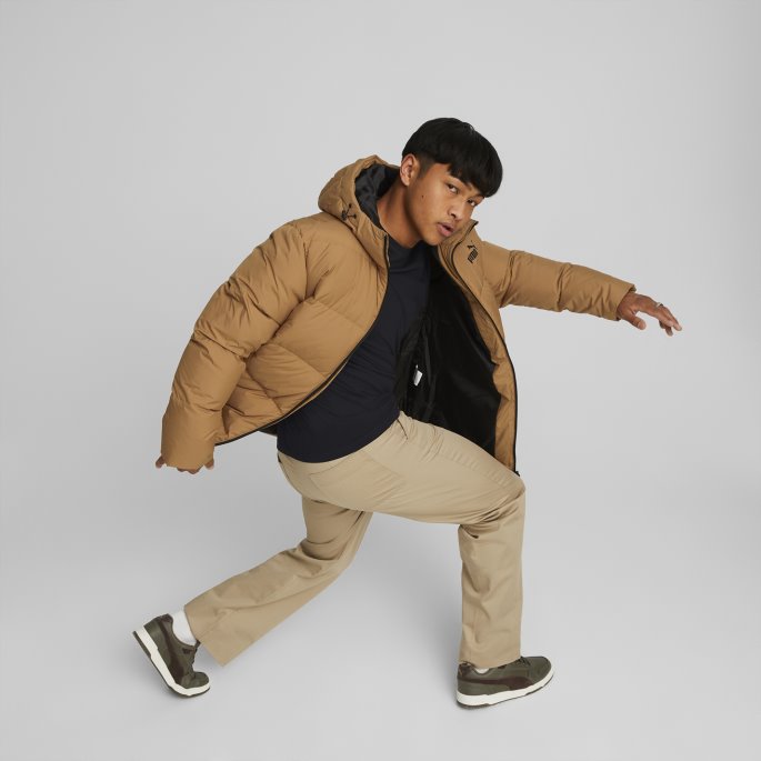 Down Puffer Menn Desert Tan Puma På Salg