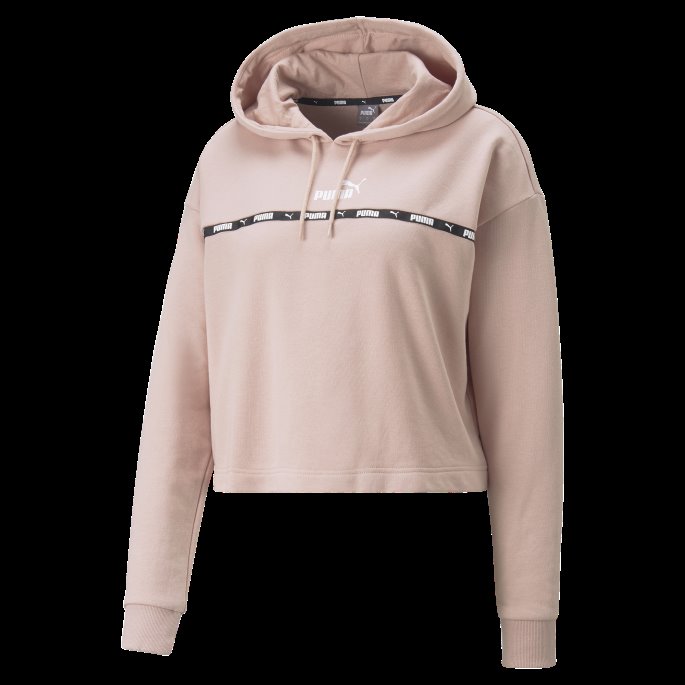 Puma På Tilbud Power Tape Dame Hettegenser Rose Quartz