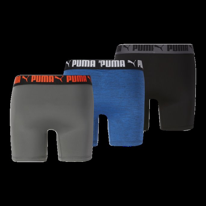 Blågrå Boksershorts For Menn [3-pakning] Puma På Salg