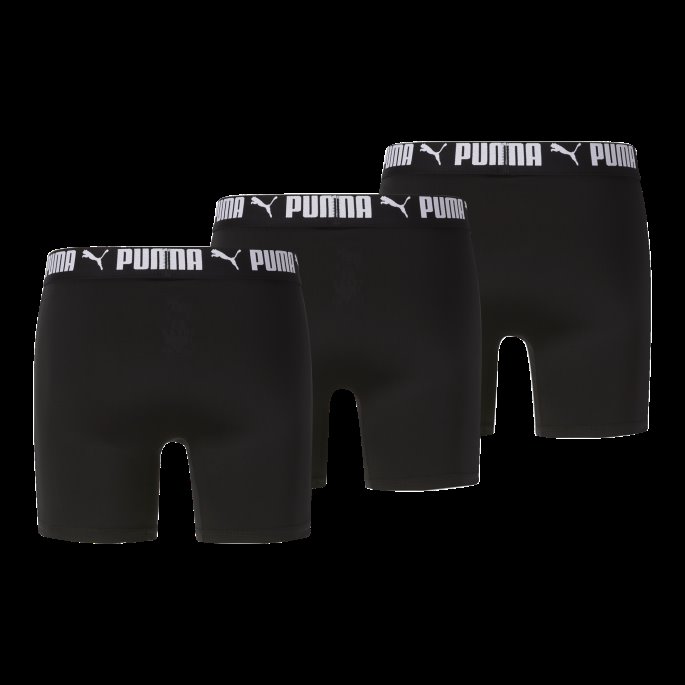 Svart-hvit Puma På Salg Atletisk Boksershorts For Menn [3-pakning]
