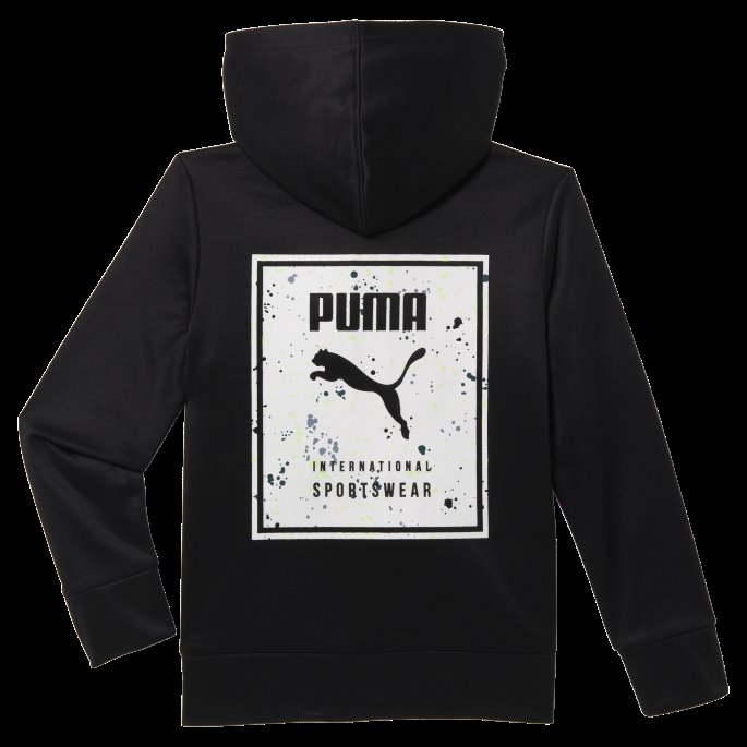 Splatter Pack Små Hettegenser For Små Barn Puma På Tilbud Svart