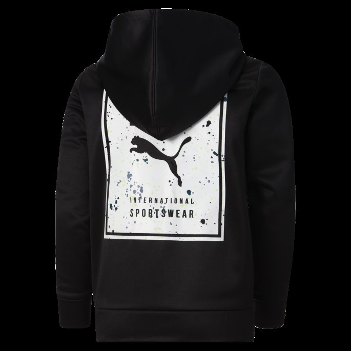 Puma På Tilbud Svart Splatterpakke Store Fleeceglidelås For Barn