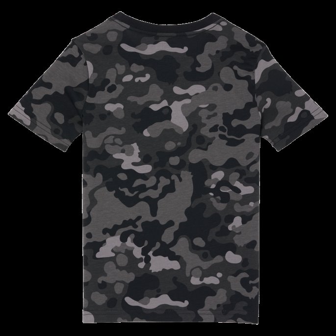 Puma På Tilbud Camo Pack Små Barns Logo T-skjorte Svart