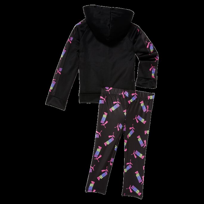Puma På Tilbud Svart Logo Mania Toddlers Todelt Sett