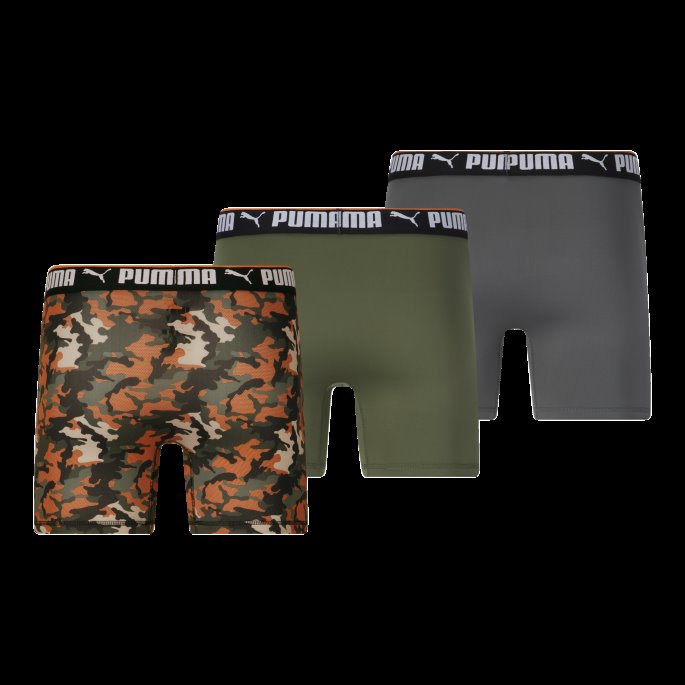 Puma På Tilbud Herre Boksershorts [3 Pakke] Svart-oransje