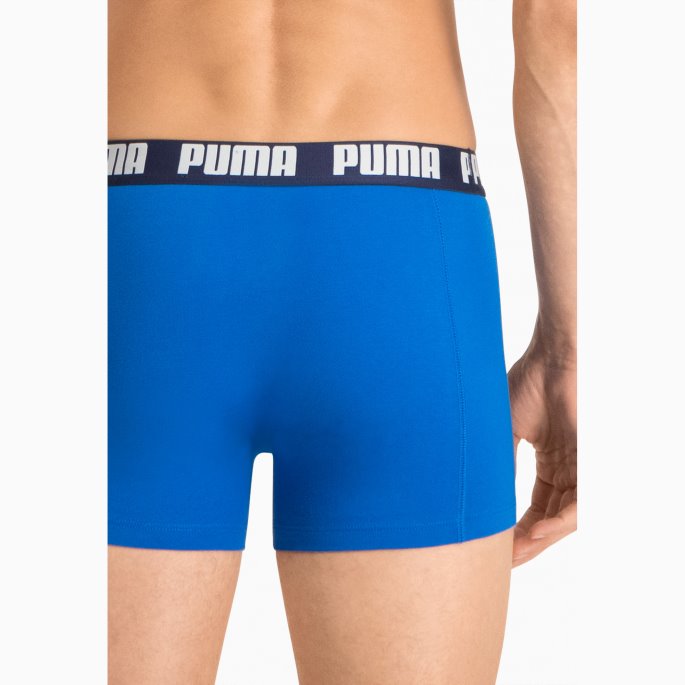 Ekte Blå Puma På Tilbud Basic Short Boxer 2 Pack