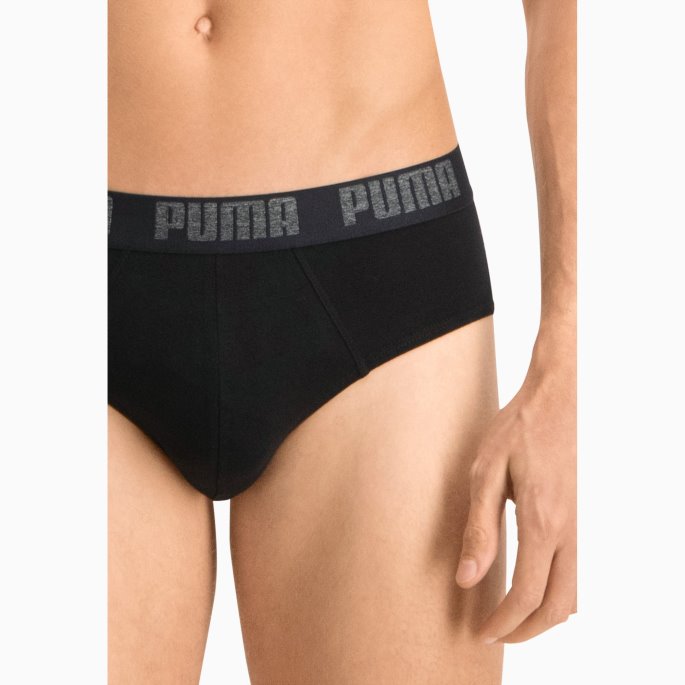 Svart-svart Puma På Tilbud Basic Herretruser 2 Stk